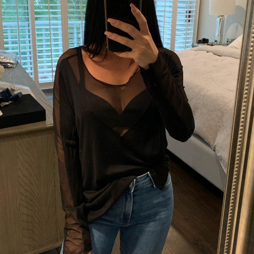 Nesh Sheer Long Sleeve Top